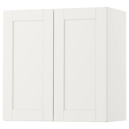 SMÅSTAD Wall cabinet, white with frame, with 1 shelf, 60x30x60 cm