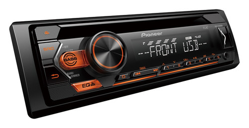 Pioneer 1-DIN CD Tuner with RDS tuner, amber illumination, USB and Aux-In DEH-S120UBA