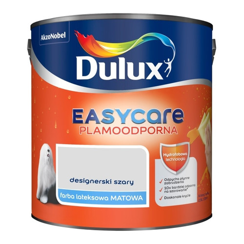 Dulux EasyCare Matt Latex Stain-resistant Paint 2.5l designer grey