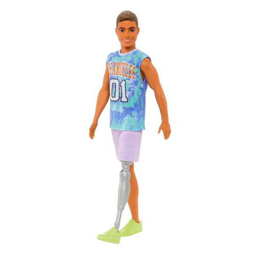 Barbie Ken Fashionistas Doll #212 With Jersey And Prosthetic Leg HJT11 3+