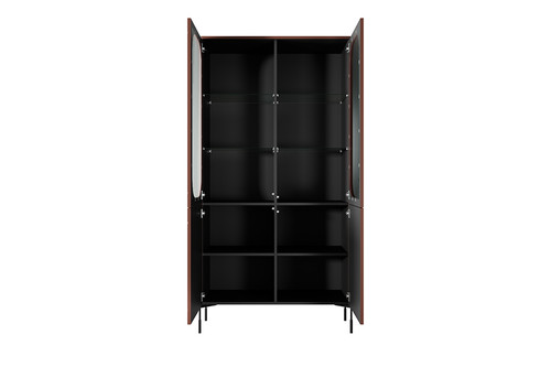 High Display Cabinet Sonatia 100, burgundy