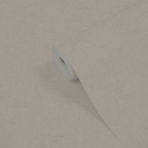 GoodHome Vinyl Wallpaper on Fleece Moivre, beige