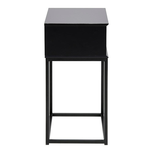 Nightstand Bedside Table Mitra, black