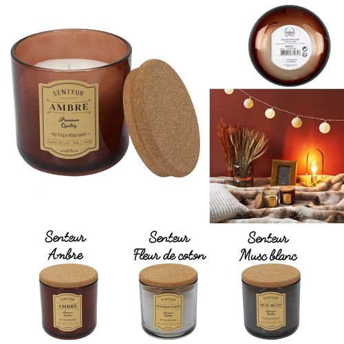 Scented Candle in Glass Senteur Fleur de coton