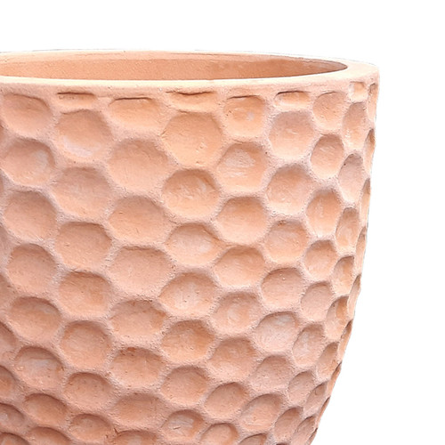 Verve Plant Pot Honeycomb, outdoor, 31cm, terracotta