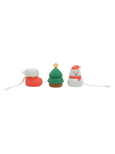 MARY'S LED Holiday Night Light Set (Boot, Tree, Snowman) with RGB, White