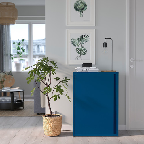 SUNDSÖ Cabinet, dark blue outdoor/indoor, 60x35x86 cm