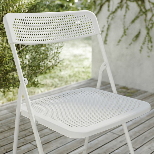 TORPARÖ Chair, outdoor, foldable/white