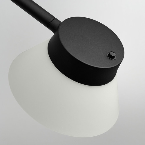 SAMBORD Desk lamp, black/white