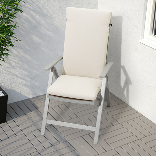 FRÖSÖN/DUVHOLMEN Seat/back cushion, outdoor, beige, 116x45 cm
