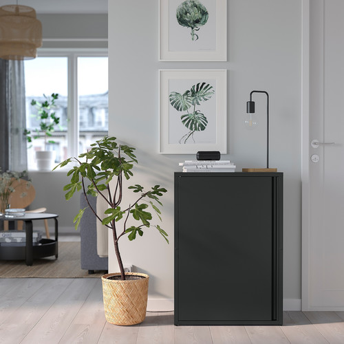 SUNDSÖ Cabinet, anthracite outdoor/indoor, 60x35x86 cm