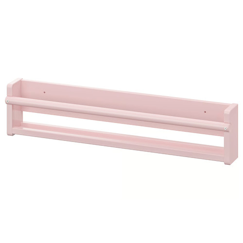 FLISAT Wall storage, pale pink, 70x9x16 cm