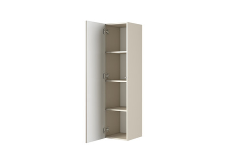 Bathroom Wall-mounted High Cabinet MDF Nicole 140cm, cashmere