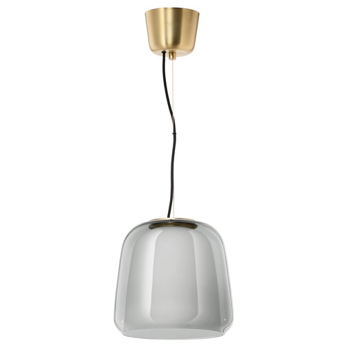 EVEDAL Pendant lamp, grey, 28 cm