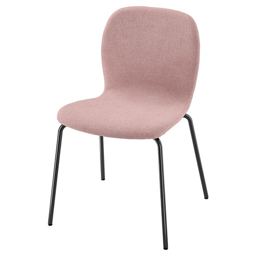 KARLPETTER Chair, Gunnared light brown-pink/Sefast black