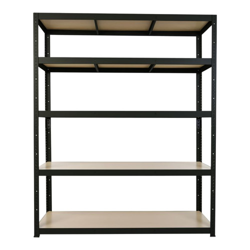 GoodHome Shelving Unit Ryle 179 x 120 x 40 cm 5 Shelves, black