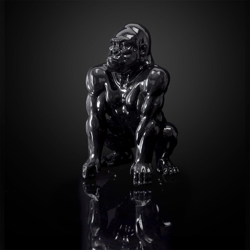 Decoration Gorilla XL, black