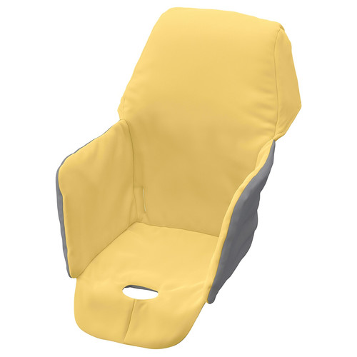 LANGUR Padded seat cover for highchair, yellow