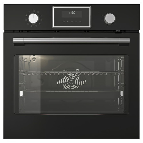 STENABY True fan oven, added steam function bake function/black IKEA 500