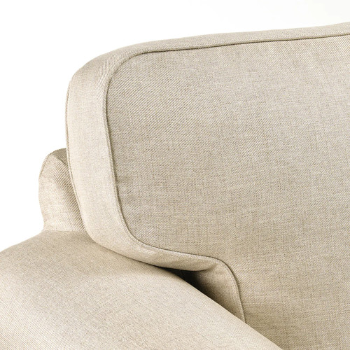 EKTORP 3-seat sofa with chaise longue, Kilanda light beige