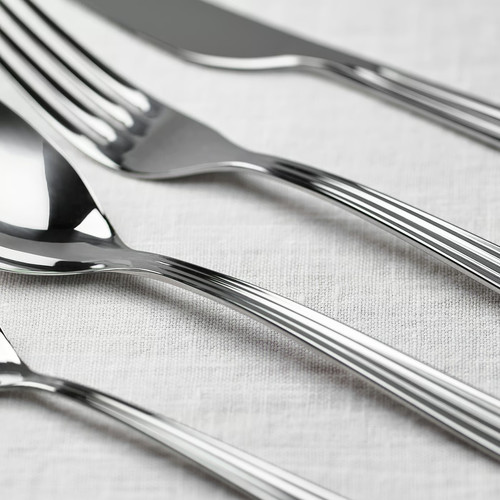 SJUGÄLSHAJ 24-piece cutlery set, stainless steel