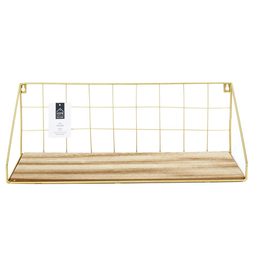 Wall Shelf Canard, natural/gold