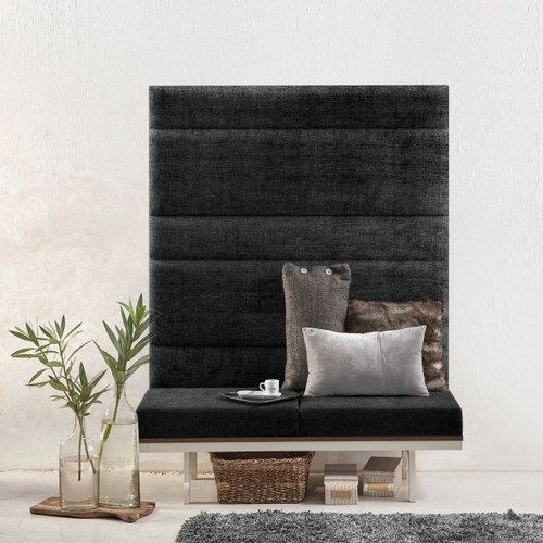 Upholstered Wall Panel Stegu Mollis Rectangle 90 x 30 cm, graphite