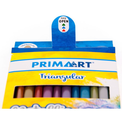 Prima Art Triangular Metallic Colour Pencils 12pcs