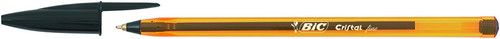 BIC Ballpoint Pen Cristal Original Fine 50pcs, black