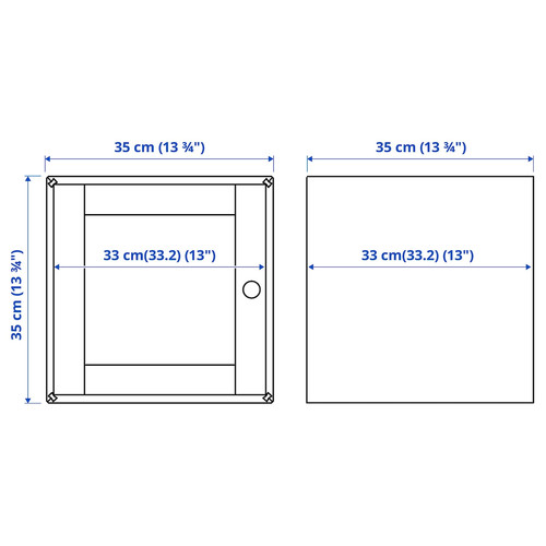 EKET / VÄLJARE Wall-mounted cabinet combination, white/pine, 80x35x210 cm