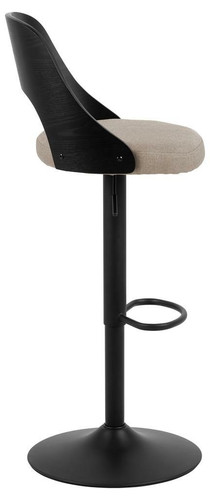 Bar Stool Lucy, beige/black