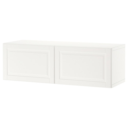 BESTÅ Wall-mounted cabinet combination, white/Smeviken white, 120x42x38 cm