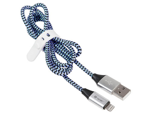 Tracer Cable USB 2.0 iPhone Lightning 1m, black-blue
