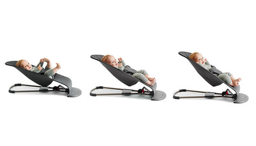 BABYBJORN Bouncer Bliss -  Light grey frame, 3D Jersey, Light beige
