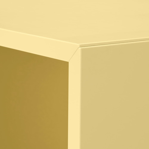 EKET Wall-mounted shelving unit, pale yellow, 35x35x35 cm