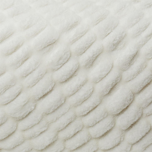 Blanket Bedspread Furry Luxury, white