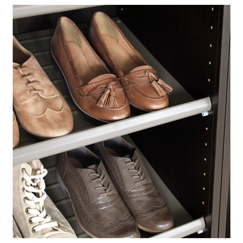 KOMPLEMENT Shoe shelf, dark gray, 50x35 cm