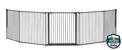 Baby Dan Carl Wide XXX outdoor safety gate, black