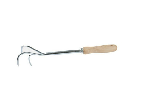 Garden Hand Rake with Wooden Handle