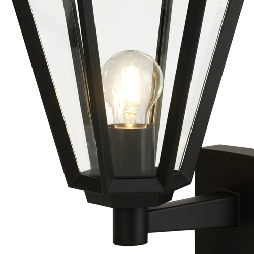 GoodHome Garden Outdoor Wall Lamp Radley E27 IP44, black