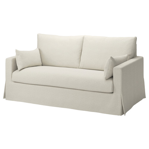HYLTARP Cover for 2-seat sofa, Gransel natural