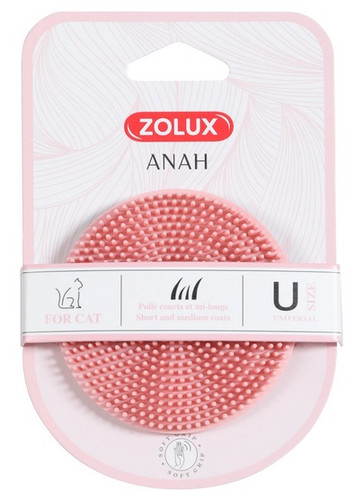Zolux Anah Rubber Grooming Brush for Cats
