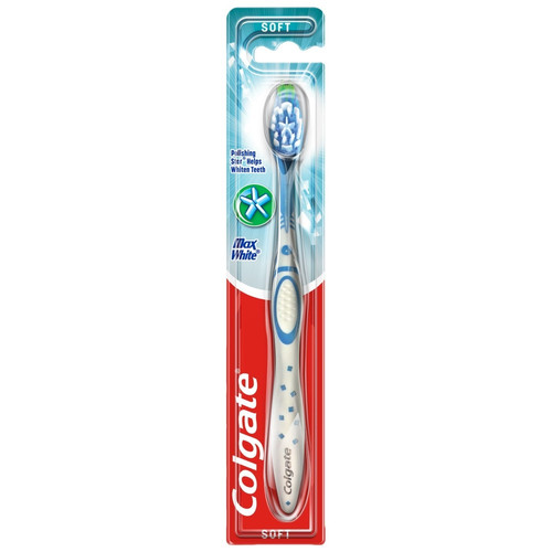 Colgate Toothbrush Max White Soft 1pc, assorted colours