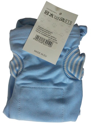 Grande Finale Pet Recovery Suit Post-Surgical 25cm, blue