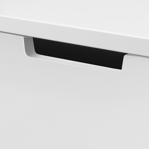 NORDLI Chest of 2 drawers, white, 40x54 cm