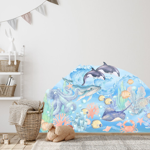 Wall Sticker Set 150x83cm - Underwater world