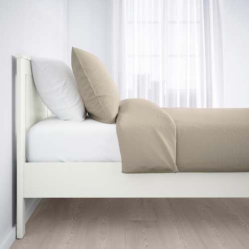 SONGESAND Bed frame, white, Luröy, 140x200 cm