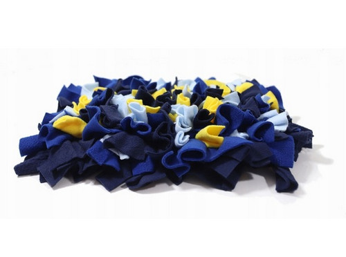 MIMIKO Pets Snuffle Mat for Dogs L, yellow, dark blue, blue