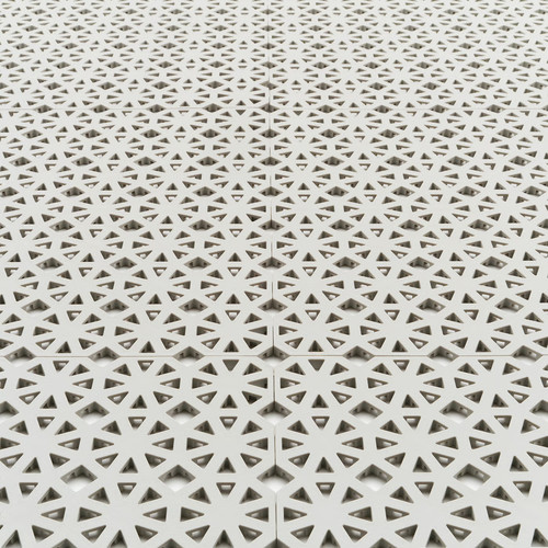 ALTAPPEN Floor decking, outdoor, light grey, 0.81 m²