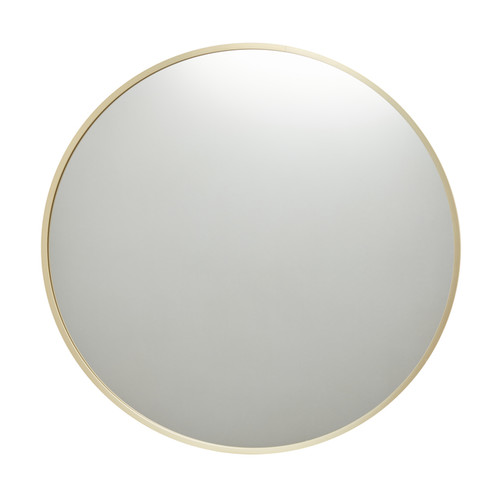 GoodHome Round Mirror Muhely 60 cm, metal frame, gold